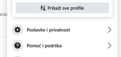 Posjetite postavke svog Facebook naloga